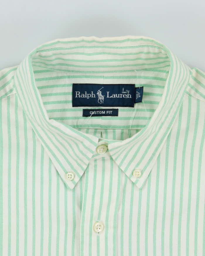Vintage 2000's Ralph Lauren Heavyweight Striped Long Sleeved Shirt - L