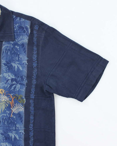 Vintage Tommy Bahama Floral Print Silk Hawaiian Shirt - XL