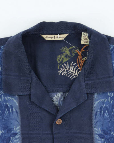 Vintage Tommy Bahama Floral Print Silk Hawaiian Shirt - XL