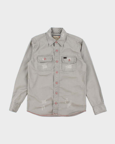 Vintage Y2k 00s Diesel Heavyweight Long Sleeve Shirt - L