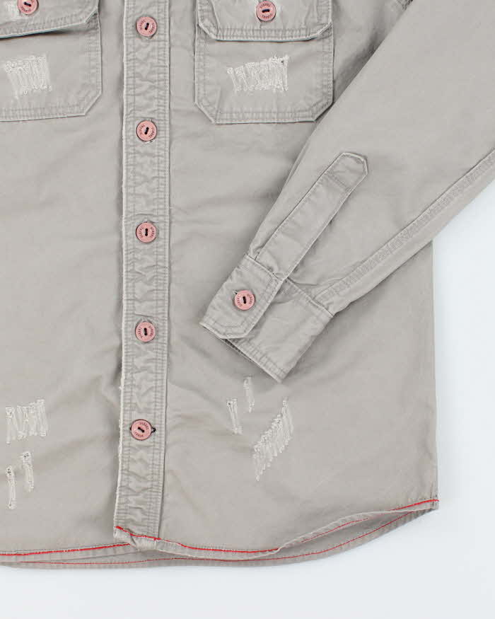 Vintage Y2k 00s Diesel Heavyweight Long Sleeve Shirt - L