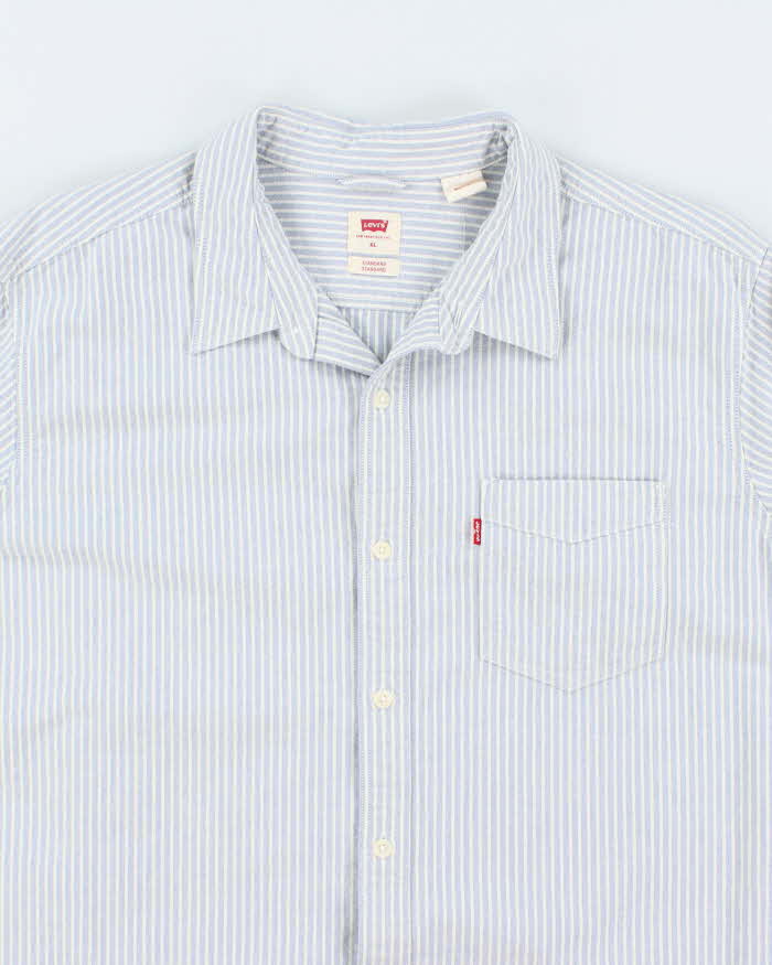 Vintage Levi's Pin Stripe Heavyweight Shirt - XL