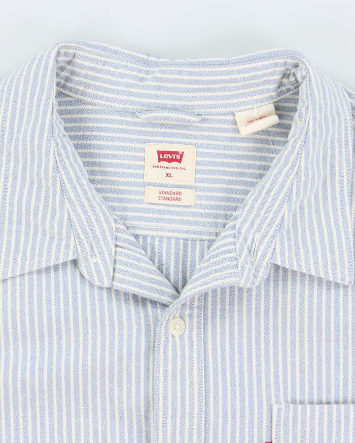 Vintage Levi's Pin Stripe Heavyweight Shirt - XL