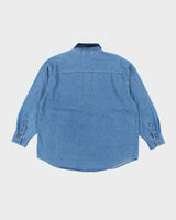 Vintage 90's Disney Winnie the Pooh Embroidered Denim Shirt - L