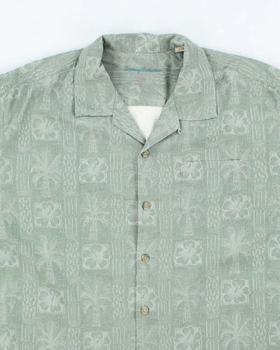 Vintage Y2K Tommy Bahama Silk Patterned Hawaiian Shirt - XL