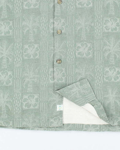 Vintage Y2K Tommy Bahama Silk Patterned Hawaiian Shirt - XL