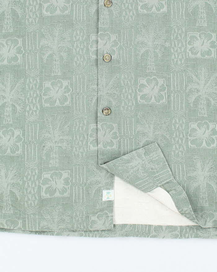 Vintage Y2K Tommy Bahama Silk Patterned Hawaiian Shirt - XL