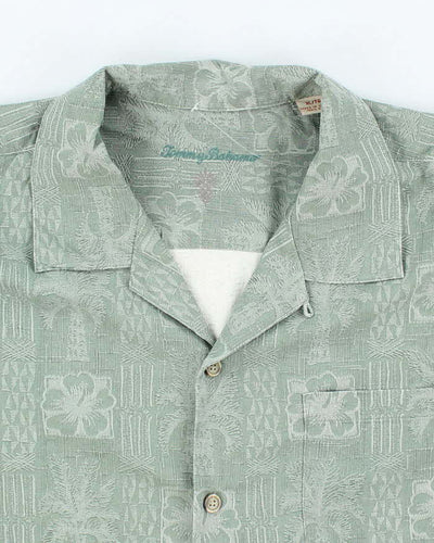 Vintage Y2K Tommy Bahama Silk Patterned Hawaiian Shirt - XL