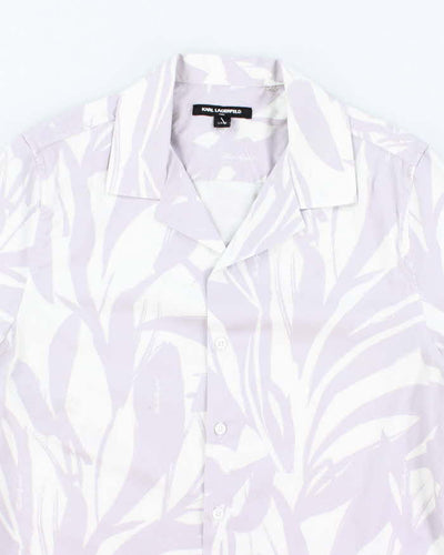 Vintage Karl Lagerfeld Patterned Hawaiian Shirt - S