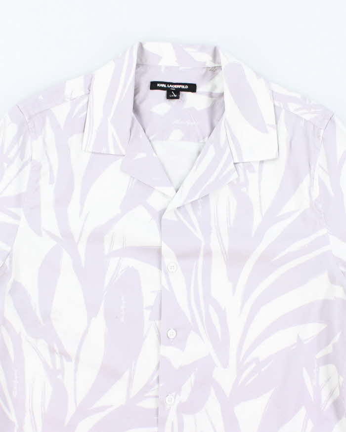 Vintage Karl Lagerfeld Patterned Hawaiian Shirt - S