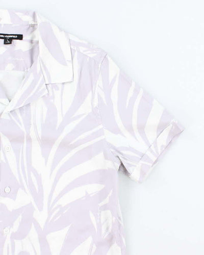 Vintage Karl Lagerfeld Patterned Hawaiian Shirt - S