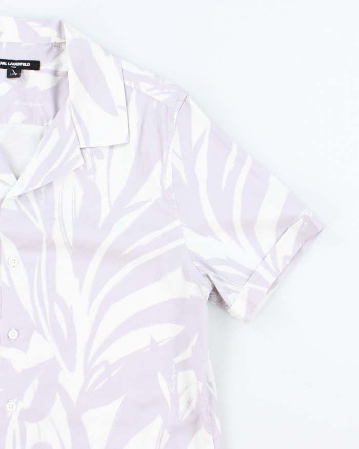 Vintage Karl Lagerfeld Patterned Hawaiian Shirt - S