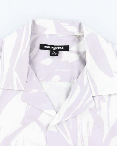 Vintage Karl Lagerfeld Patterned Hawaiian Shirt - S