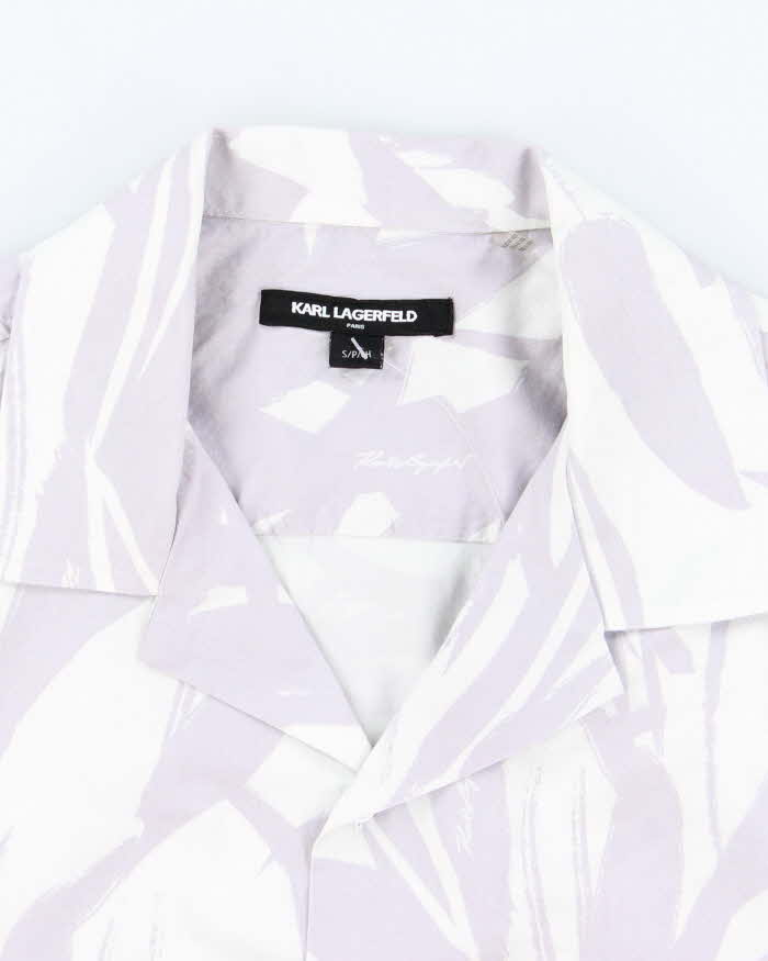 Vintage Karl Lagerfeld Patterned Hawaiian Shirt - S