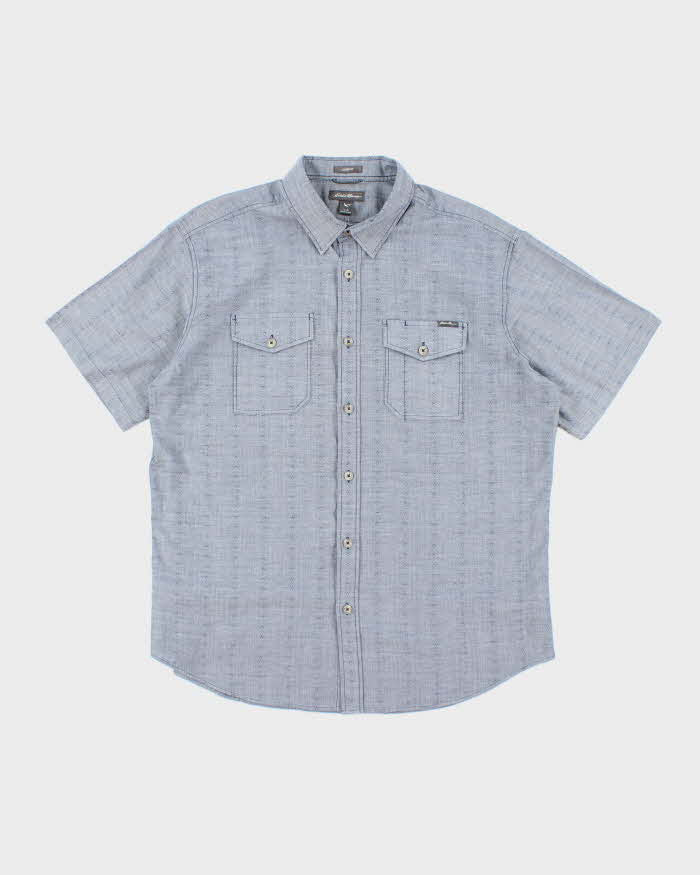 Vintage Eddie Bauer Lightweight Patterned Short Sleeve Shirt - L