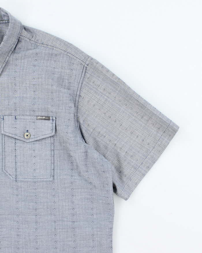 Vintage Eddie Bauer Lightweight Patterned Short Sleeve Shirt - L