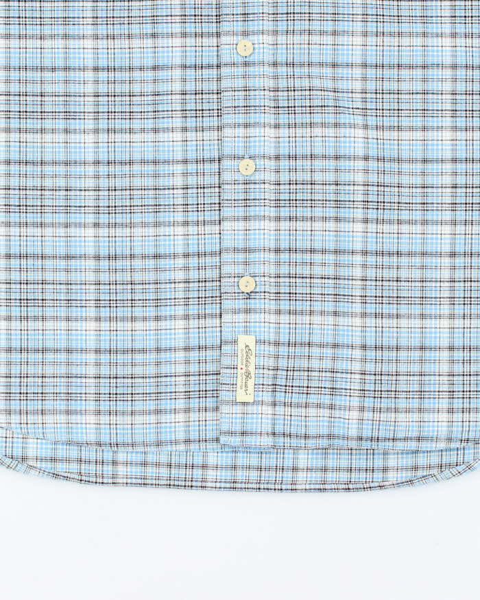 Vintage Eddie Bauer Heavyweight Check Short Sleeved Shirt - L