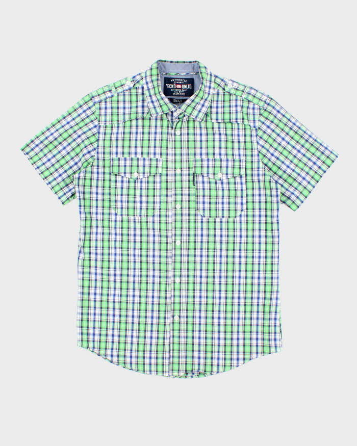 Vintage 2000's Ecko Untld Striped Short Sleeved Shirt - S
