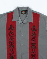 Vintage Y2K Dragonfly Roadhouse Tribal Embroidered Short Sleeve Shirt - XL