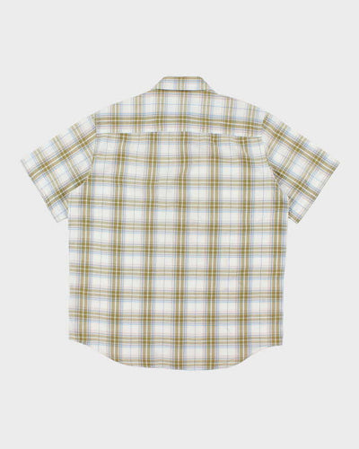 Vintage Y2K Red Dragon Skate Company Check Short Sleeved Shirt - L