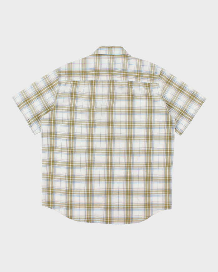 Vintage Y2K Red Dragon Skate Company Check Short Sleeved Shirt - L