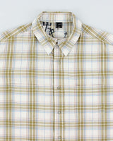 Vintage Y2K Red Dragon Skate Company Check Short Sleeved Shirt - L