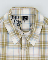 Vintage Y2K Red Dragon Skate Company Check Short Sleeved Shirt - L