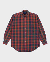 Vintage 2000's Ralph Lauren Checked Long Sleeve Flannel Shirt - XL