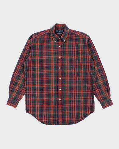 Vintage 2000's Ralph Lauren Checked Long Sleeve Flannel Shirt - XL