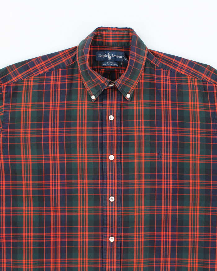 Vintage 2000's Ralph Lauren Checked Long Sleeve Flannel Shirt - XL