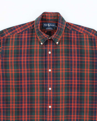 Vintage 2000's Ralph Lauren Checked Long Sleeve Flannel Shirt - XL