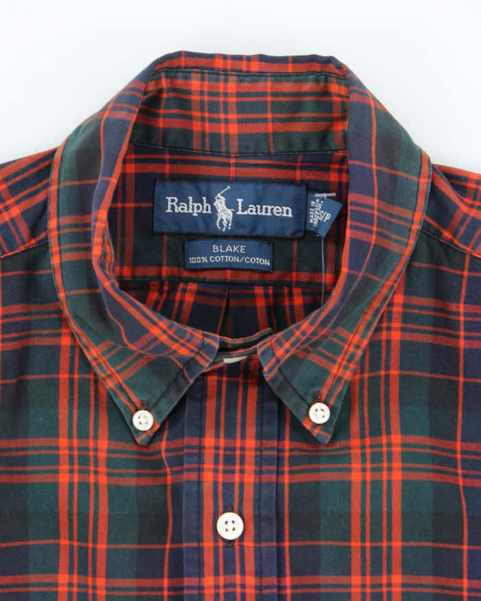 Vintage 2000's Ralph Lauren Checked Long Sleeve Flannel Shirt - XL