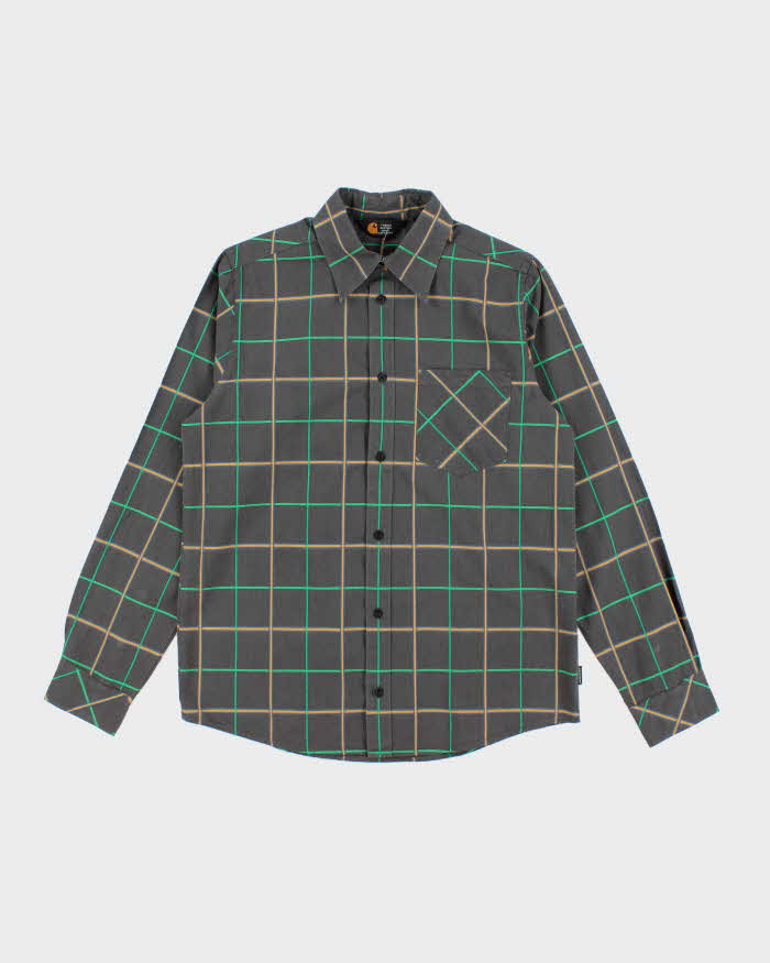 Vintage 90's Carhartt Patterned Long Sleeve Flannel Shirt - M