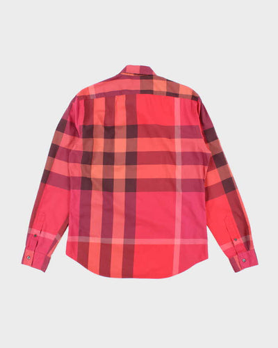 Vintage Burberry Check Long Sleeve Shirt - M
