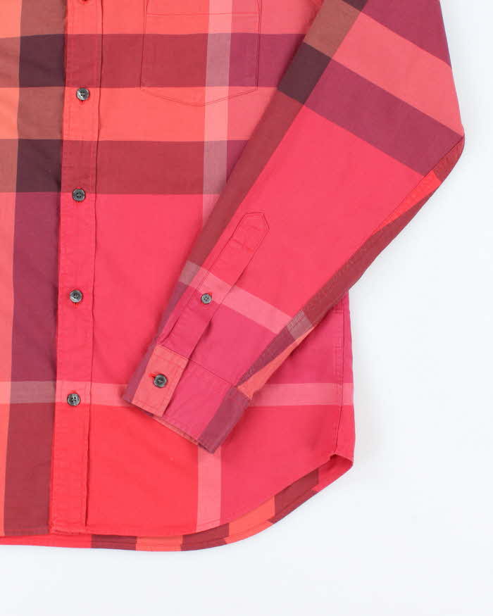 Vintage Burberry Check Long Sleeve Shirt - M