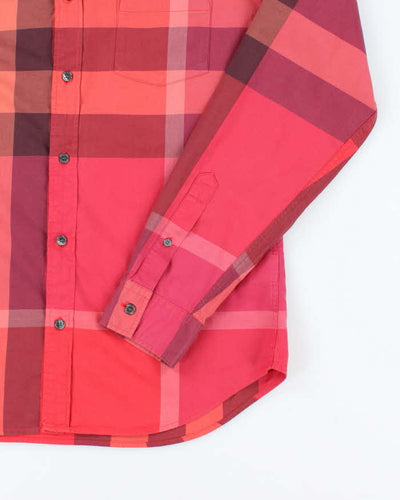 Vintage Burberry Check Long Sleeve Shirt - M