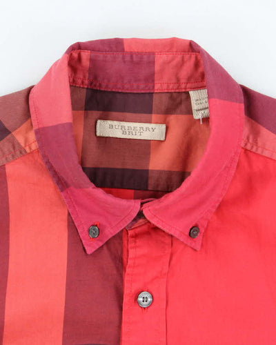 Vintage Burberry Check Long Sleeve Shirt - M