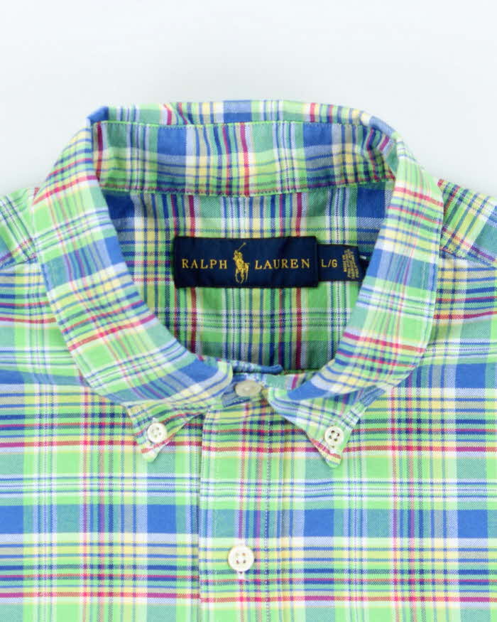 Vintage Ralph Lauren Check Heavyweight Long Sleeve Shirt - L