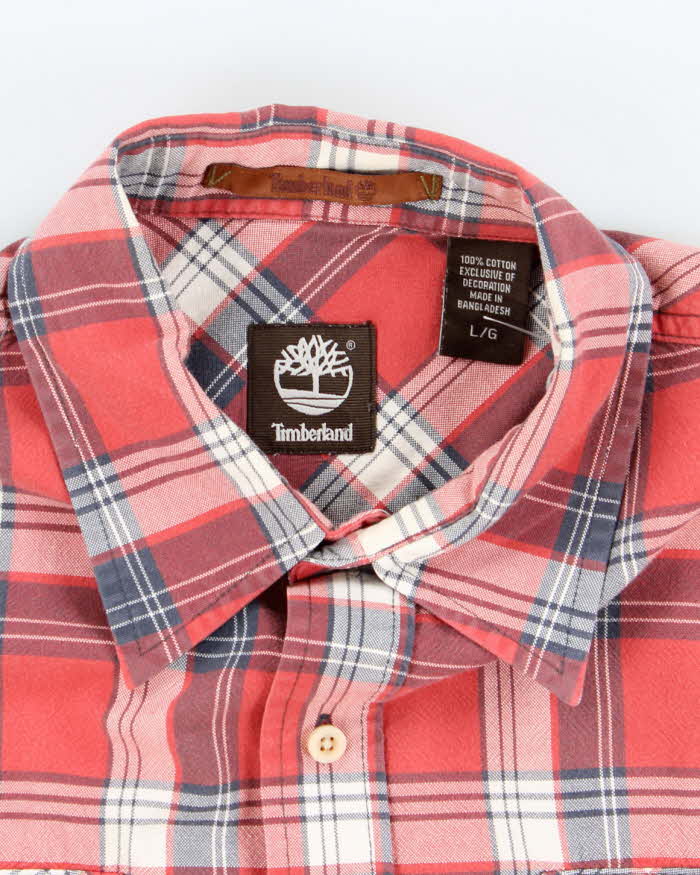 Vintage Timberland Check Heavyweight Long Sleeve Shirt - L