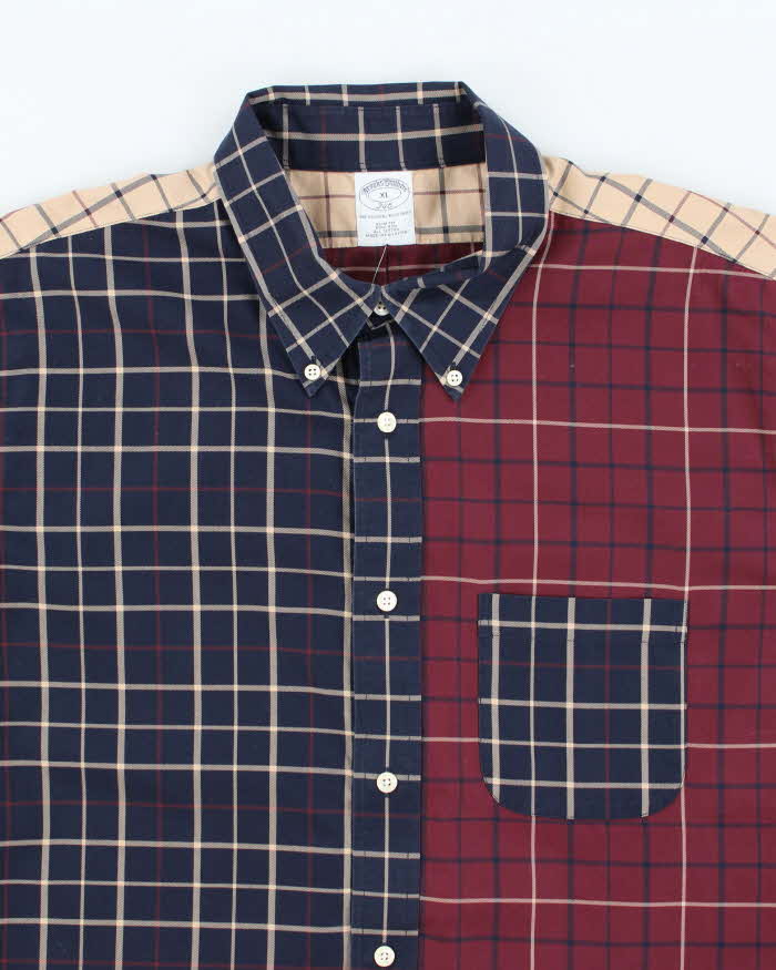 Vintage Brooks Brothers Check Long Sleeve Shirt - XL
