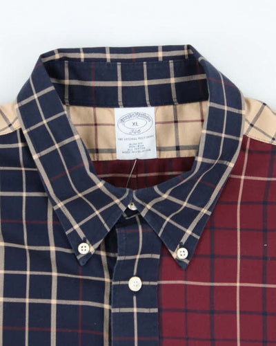 Vintage Brooks Brothers Check Long Sleeve Shirt - XL