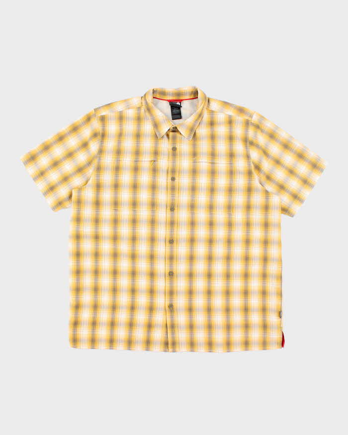 Vintage The North Face Check Short Sleeve Shirt - XL