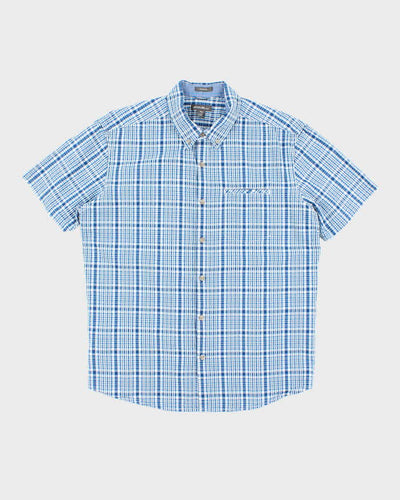 Vintage Eddie Bauer Seersucker Short Sleeve Shirt - L