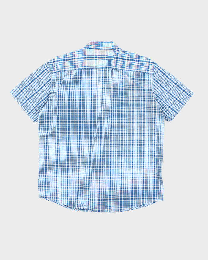 Vintage Eddie Bauer Seersucker Short Sleeve Shirt - L