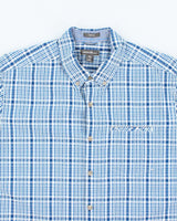 Vintage Eddie Bauer Seersucker Short Sleeve Shirt - L