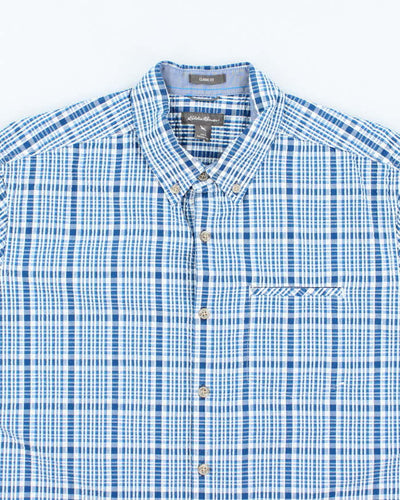 Vintage Eddie Bauer Seersucker Short Sleeve Shirt - L