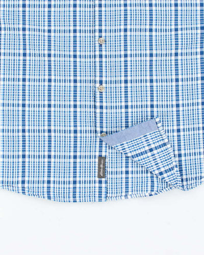 Vintage Eddie Bauer Seersucker Short Sleeve Shirt - L
