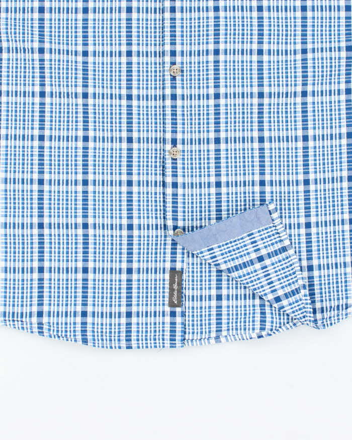Vintage Eddie Bauer Seersucker Short Sleeve Shirt - L