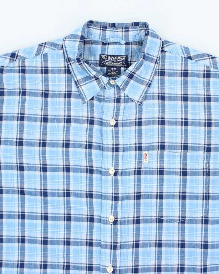 Vintage Ralph Lauren Polo Jeans Company Check Short Sleeve Shirt - M