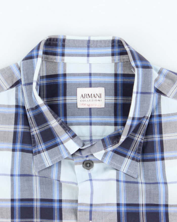 Vintage Y2K Armani Collezioni Check Flannel Shirt - XL